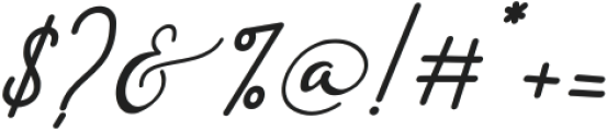 Allesia Italic otf (400) Font OTHER CHARS