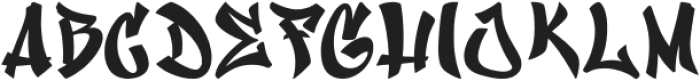 AlliaqzRegular otf (400) Font UPPERCASE