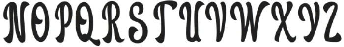 Alligony Regular otf (400) Font UPPERCASE