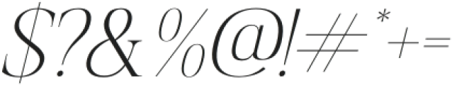 Allisa Italic otf (400) Font OTHER CHARS