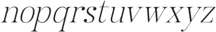 Allisa Italic otf (400) Font LOWERCASE