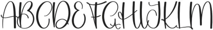 Allisa Regular otf (400) Font UPPERCASE