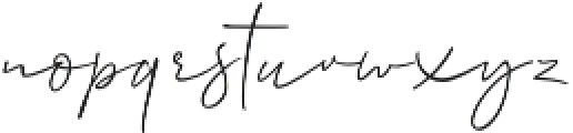 Allison Script otf (400) Font LOWERCASE