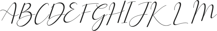 Allitta Calligraphy Italic otf (400) Font UPPERCASE