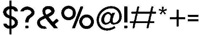 Allteco Regular otf (400) Font OTHER CHARS