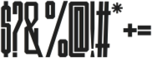 Allungato Display Regular otf (400) Font OTHER CHARS