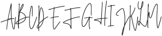 Almantra Signature Regular otf (400) Font UPPERCASE