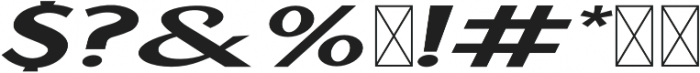 Almetz Regular Italic otf (400) Font OTHER CHARS