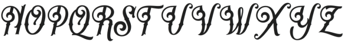 Almighton Regular otf (400) Font UPPERCASE