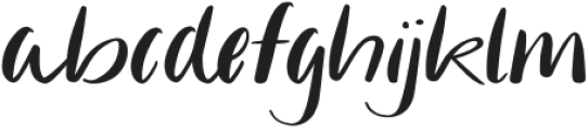 Almond Milk Regular otf (400) Font LOWERCASE