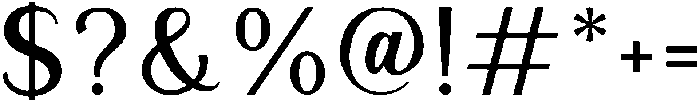 Almond otf (400) Font OTHER CHARS