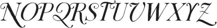 Almondy-Italic otf (400) Font UPPERCASE
