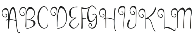 Almonekys Regular otf (400) Font UPPERCASE