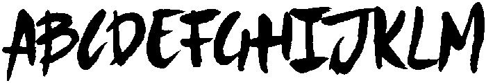 Almost Solid Regular otf (400) Font UPPERCASE
