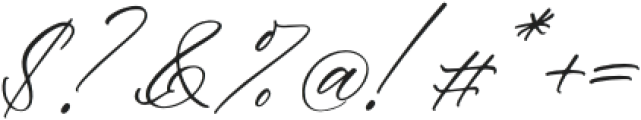 Alnetsia Montenela Italic otf (400) Font OTHER CHARS