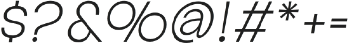 Aloevera ExtraLight Italic otf (200) Font OTHER CHARS