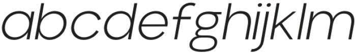 Aloevera ExtraLight Italic otf (200) Font LOWERCASE