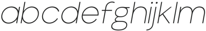 Aloevera Thin Italic otf (100) Font LOWERCASE