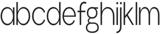 Aloevera condensed ExtraLight otf (200) Font LOWERCASE