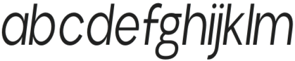 Aloevera condensed Light italic otf (300) Font LOWERCASE