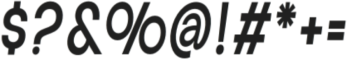 Aloevera condensed Medium Italic otf (500) Font OTHER CHARS