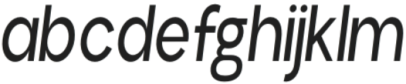 Aloevera condensed Regular Italic otf (400) Font LOWERCASE