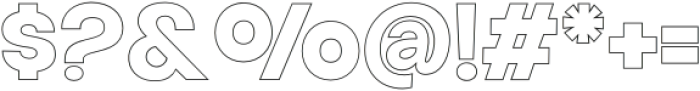 Aloevera outline Bold otf (700) Font OTHER CHARS