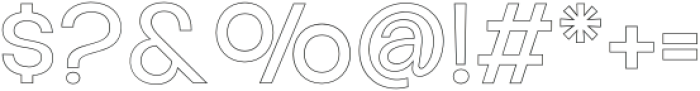 Aloevera outline Regular otf (400) Font OTHER CHARS