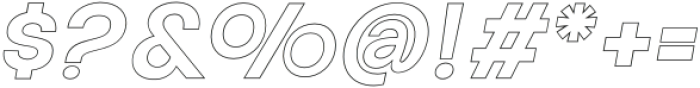 Aloevera outline SemiBold Italic otf (600) Font OTHER CHARS