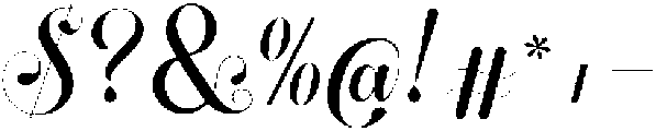 Aloffine Scriptura otf (400) Font OTHER CHARS