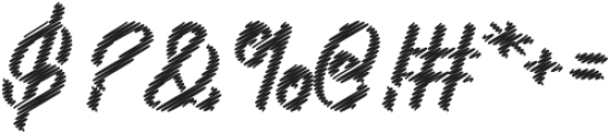 Aloha Font Duo Script Scrible R otf (400) Font OTHER CHARS
