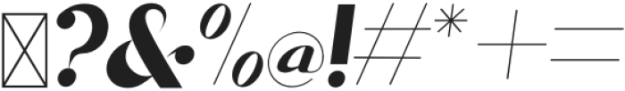 Alohai Italic otf (400) Font OTHER CHARS