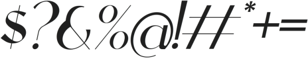 Alokary Italic otf (400) Font OTHER CHARS