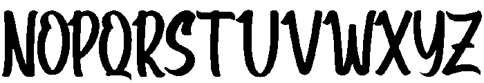Alone Regular otf (400) Font UPPERCASE