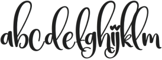 Alone Regular otf (400) Font LOWERCASE