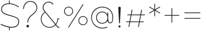 Along Sans Rounded Thin otf (100) Font OTHER CHARS