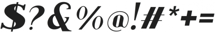 Along Serif BSC BlackItalic otf (900) Font OTHER CHARS