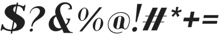 Along Serif BSC BoldItalic otf (700) Font OTHER CHARS