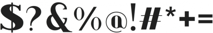Along Serif BSC ExtraBold otf (700) Font OTHER CHARS