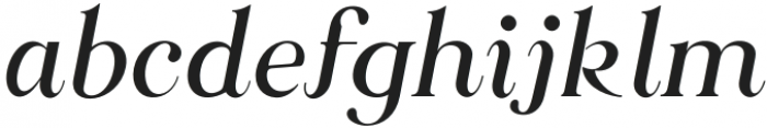 Along Serif BSC LightItalic otf (300) Font LOWERCASE