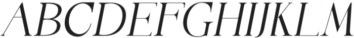 Along Serif BSC ThinItalic otf (100) Font UPPERCASE