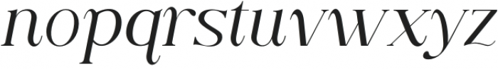 Along Serif BSC ThinItalic otf (100) Font LOWERCASE