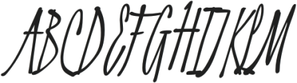 Aloniah Regular otf (400) Font UPPERCASE