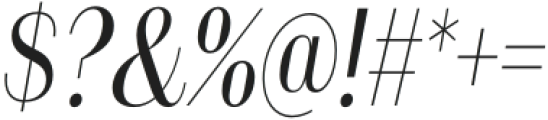 Alonzo Cnd Light Italic otf (300) Font OTHER CHARS