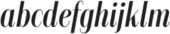 Alonzo Cnd Regular Italic otf (400) Font LOWERCASE