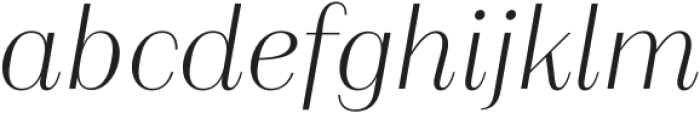 Alonzo Extralight Italic otf (200) Font LOWERCASE