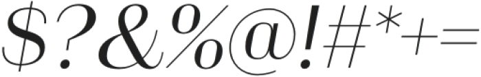 Alonzo Light Italic otf (300) Font OTHER CHARS