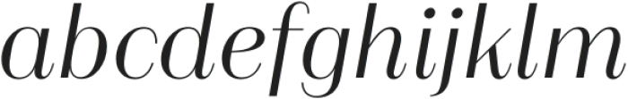 Alonzo Light Italic otf (300) Font LOWERCASE