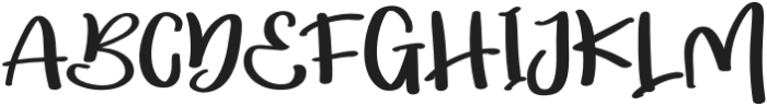 Alothea Regular otf (400) Font UPPERCASE