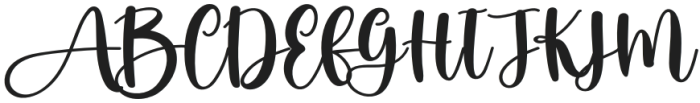 Alove Regular otf (400) Font UPPERCASE